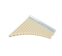VGEBY Key C 18 Whistle Pan Flute Made of ABS Material with Cloth Bag for Easy Carrying (Off White)