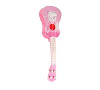 VGEBY Kids Ukulele, Plastic Mini Musical Instrument Toy Guitar, 14in Educational Toy for Children Home Outdoor Play (8042A Pink Rabbit Style)