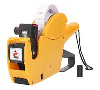 VGEBY Label Printer Price Tag Labeling Machine, 8 Dial Digits Manual Price Labeler Price Labeling Tool Device(Yellow)