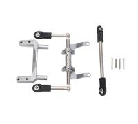 VGEBY Lay Down Servo Mount, Adjustable Lightweight Aluminum Alloy 1/10 RC Servo Mount with Steering Link Rod for SCX10 Model (Ti Color)