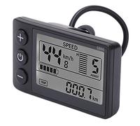 VGEBY LCD Display, S866 Electric Bike Control Panel, 1in Waterproof Plug, 24V 36V 48V, ABS Material, Intuitive Large Screen, Backlit Buttons