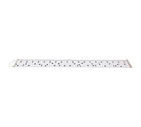 VGEBY Light Cool Gray Growth Chart Wall Ruler, with Rope for Easy Installation in Children Room, Baby Nursery, Playroom (Triangular)