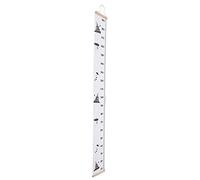 VGEBY Light Cool Gray Growth Chart Wall Ruler, with Rope for Easy Installation in Children Room, Baby Nursery, Playroom (Ship Model)