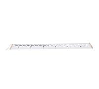 VGEBY Light Cool Gray Growth Chart Wall Ruler, with Rope for Easy Installation in Children Room, Baby Nursery, Playroom (General Style)