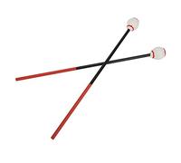 VGEBY Marimba Mallets for Percussion Instruments - Hard Round Head, Glazed Look - Ideal for Beginners Carbon Fiber + Cotton Thread Pack of 2 (whitehead)