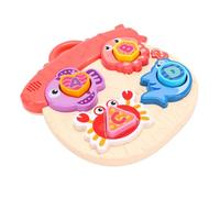 VGEBY Marine Life Shape Sorting Board, 9x8in Activity Panel (Pink) | Interactive Matching Game, Musical Sound Module, Tactile Peg Puzzle, Hand-Eye Coordination Practice, Preschool Sensory Play