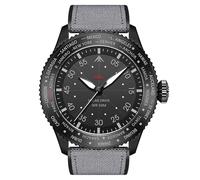VGEBY Men's Solar Powered Pilot Watch, 180 Days Power Reserve, 50M Chronograph with Luminous Display, for Sports and Outdoor Activities (Black)