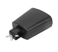 VGEBY Metal Cowbell, Percussion Instrument with Stick for Drum Set, Hand Percussion Noise Maker (4 Inch)