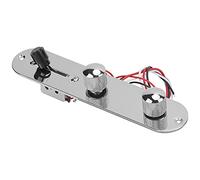 VGEBY Metal Guitar Control Plate with Chrome Plating - Quick Installation for TL Electric Guitar Musicians (Silver)