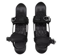VGEBY Mini Short Ski Skates, Adjustable Aluminum Alloy Short Skis for Snowboarding with Bidirectional Sliding and Backward Slide, Free Size for US 6-13 EU35-47