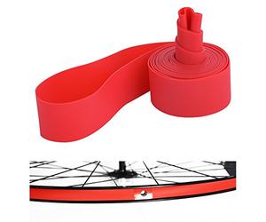VGEBY Mountain Bike Tire Liner, 4 Sizes 2PCS/Set, Bicycle Tire Protector, Tire Tyre Liner Inner Tube Pad, Puncture Proof Belt, Red