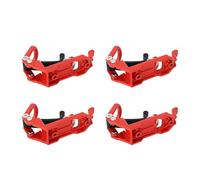 VGEBY Multipurpose Metal Roof Rack Axes Shovel Mount Robust Design 4 Units Suitable for Tool Storage and Vehicle Organization (Red)