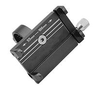 VGEBY Phone Mount, All Aluminum Alloy Lightweight High Hardness Easy to Install with Retractable Screws Automatic Locking, for 3.5-6.2 Inch Mobile Phones and 31.8mm 25.4mm 22.2mm (Black)