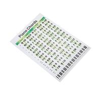 VGEBY Piano Chord Chart, 60 Chords 5 Chord Types 3 Types of 7 Chords Educational Fingering Reference Chart for Beginners, with Coated Paper Design for Pianists Songwriters (Large)