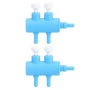 VGEBY Plastic Fish Tank Splitter Durable 2 Way 3 Way 4 Occupying Less Space for Aquarium Oxygen Distribution 2PCS (2 heads, pieces sold)