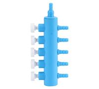 VGEBY Plastic Fish Tank Splitter Durable 2 Way 3 Way 4 Occupying Less Space for Aquarium Oxygen Distribution 2PCS (5 heads)