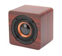 VGEBY Portable Bluetooth Speaker, Retro Wireless Speaker with 1200mAh Battery, Full Range Sound for Indoor and Outdoor Use (Mahogany grain (export version))