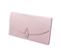 VGEBY Portable File Folder 13 Pockets Documents Organizer for Managing VAT Invoices - Stylish Accordion Design (Pink)