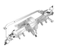 VGEBY RC Car Front Axle Assembly, CNC Machined Alloy Metal Replacement Part with Eco Friendly Lightweight Design, for HSP 94180 RGT 18000 1 10 Crawler Type Truck (Silver)