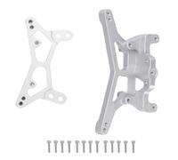 VGEBY RC Car Front Rear Brackets, Front Rear Shock Mount Upgrade Parts Alloy Silver Designed for 1/24 RC Car