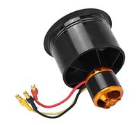 VGEBY RC Ducted Fan, QF2611-50mm EDF 12 Blades Ducted Fan with RC Brushless Motor for RC Airplane (CCW)