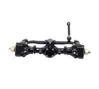 VGEBY RC Front Axle Assembly CNC Aluminum Brass Front Axle Replacement Pre Installed Bearings Black Finish for Axial SCX24 1 24 Scale Crawlers and RC Hobby Users