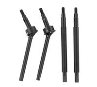 VGEBY RC Front Rear Drive Shaft, Steel CVD Axle with 8mm Brass Adaptor for 1/18 Car (Black)
