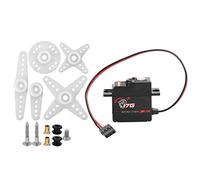 VGEBY RC Gear Servo, S0017P 17g Plastic Digital Gear Servo Compatible with 1/18 High Speed Scale RC Crawler Truck Airplane RC Robotic Arm Model Car Accessories Model Toy