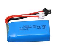 VGEBY RC Helicopter Battery, 7.4V 850mAh Remote Control Aircraft Lithium Battery Durable Lithium Polymer Battery with SM Black Plug for WLtoys V912 V262 V333 V353 BQ202 RC Airplane