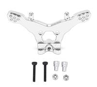 VGEBY RC Rear Damper Mount,RC 1/18 Aluminium Alloy Mount Adjust Height Angle Stand for Losi Mini-T 2.0 1/18 RC Car Upgrade Parts (Silver) Model Car Accessories