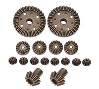 VGEBY RC Reduction Gear, 16Pcs Metal 12T 24T 30T Gear RC Model Car Spare Parts Replacement for 12428 12423 Accessory Model Toy