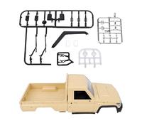 VGEBY RC Truck Body Shells, Durable PP Plastic Casing Kit with Mirrors, 1/12 Scale Replacement Accessory for Remote Control Pickup Cars (Yellow)