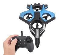 VGEBY Remote Control Airplane 4 Engine Turbofan 3 Speed Modes 360° Stunts Easy Play for Beginners with 500mAh Rechargeable Battery (3 Battery)