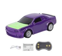 VGEBY Remote Control Car, 1/43 Scale Compact Alloy Body with Mobile APP Control for Boys Girls Racing Toy Indoor Outdoor Use (Purple)