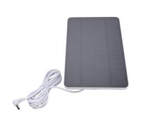 VGEBY Ring Solar Charger, Monocrystalline Silicon 4W Solar Panel for Security Cameras, USB Powered, Weatherproof Design with 9.8FT Adjustable Cable (White)