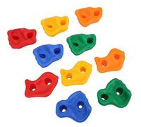 VGEBY Rock Holds, Colorful Plastic Wall Grips with Textured Surface for Kids Playground, 10 Pieces