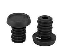 VGEBY Rubber Handlebar End Plugs, Anti Skid Anti Fall Bar End Plugs for 22.2mm Handlebar, with Good Elasticity for Mountain Bike Scooter (ODI handle black)