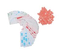 VGEBY Russian Game Set, Classic Board Game for Family Adults with Engraved Numbers, Premium Plastic Material, Develop Logical Thinking and Concentration