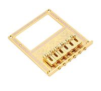 VGEBY Saddle Guitar Bridge Humbucker Pickup Slot for TL Telecaster Electric Guitars, Ideal for Guitarists, Copper-Zinc Alloy and Iron Material, Golden Kaleidoscope (golden branches)