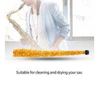 VGEBY Saxophone Cleaning Kit, Fibre Material Tenor Sax Maintenance Tool, Soft Brush for Efficient Cleaning and Long-Lasting Care