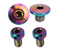 VGEBY Separate Oil Cylinder Lid Bolts Bicycle Hydraulic Brake Bolt Titanium Alloy for M610 M615 M675 M785(Colorful) Bicycles And Spare Parts