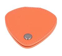 VGEBY Shiny PU Leather Guitar Pick Storage Bag with 6 Compartments, Metal Button Picks Holder Bag for Kids, Compact Guitar Organizer for Storage in Backpack or Suitcase (Orange)