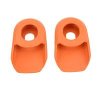 VGEBY Silicone Crank Cover, 2PCS Bike Crank Cover Protector Silicone BIcycle Crank Arm Sleeve Cover Bicycle Crank Arm Boots Soft Cover(orange)