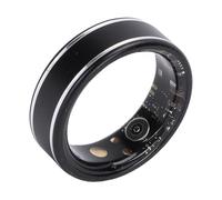 VGEBY Smart Ring Fitness Tracker with Touch Key for Remote Photography and Swimming Stainless Steel Health Monitor with 16mAh Battery for Android IOS (Size 9(ID 18.9mm / 0.74in C 59.5mm / 2.34in)