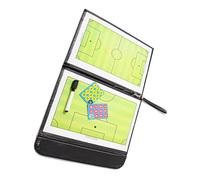 VGEBY Soccer Coaching Board, Magnetic Strategy Clipboard with Pen and Eraser, Foldable Double Sides for Soccer Training and Teaching