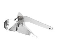 VGEBY Stainless Steel Plow , 4kg Self Aligning Design | 20 To 35ft Boat Mooring Gear, Triangular Wing Profile Low Center, Sand Grass Kelp Windy Cove Mooring