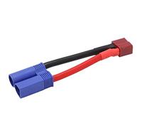 VGEBY T Female to EC5 Male Wire, Reliable Connection Short Circuit Protection 12AWG T Plug Connector for RC Car/Aircraft Model RC Battery Lipo Connector Model Aircraft Accessories Model Toy
