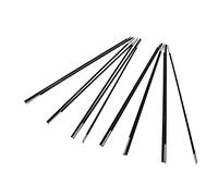 VGEBY Tent Pole Support Set, 7 Sections Replacement Fibreglass Tent Pole Kit Shock Corded Camping Tent Equipment Set of 2