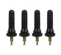 VGEBY Tire Valve Stem, 4pcs Rubber Anti-explosion Cap for TPMS Monitoring System, Black