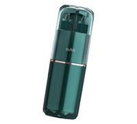 VGEBY Travel Toothbrush Holder, Portable Clear Toothbrush and Toothpaste Storage Container with Detachable Design, for Traveling Camping Home Bathroom (Green)